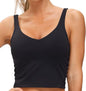 Women's sports bra long without underwire liner medium support